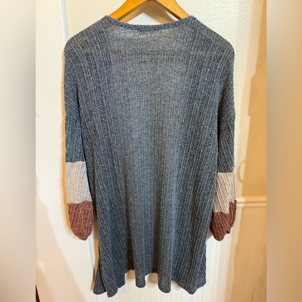 GeeGee Blue Open-Front Cardigan - Picture 4 of 4